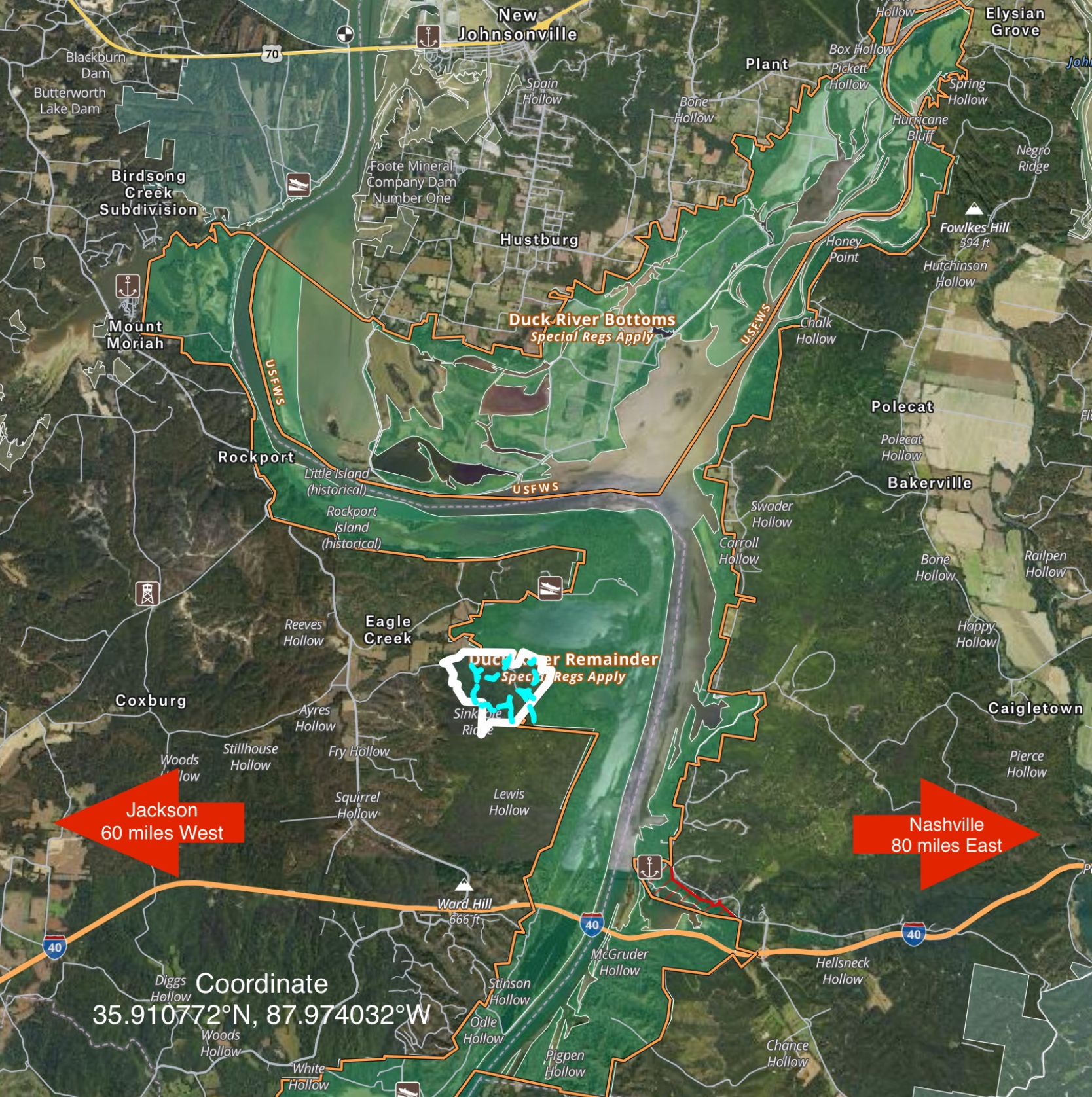 450+/ acres Benton County, Tennessee Excellent Deer & Turkey